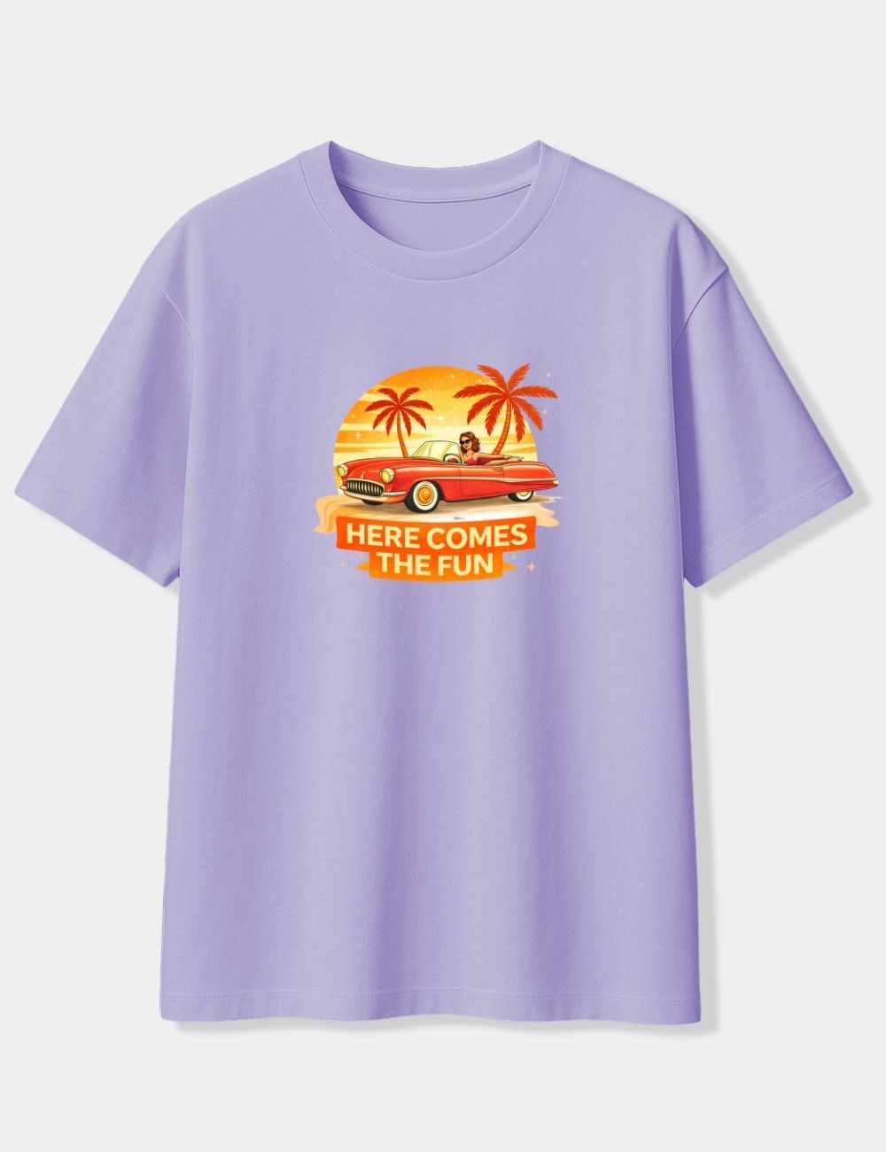 HERE COMES THE FUN OVERSIZED T-SHIRT