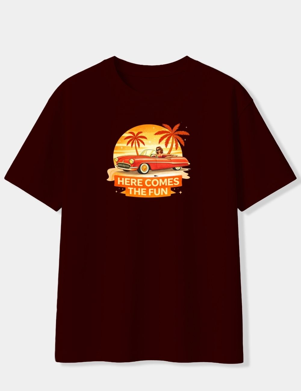 HERE COMES THE FUN OVERSIZED T-SHIRT