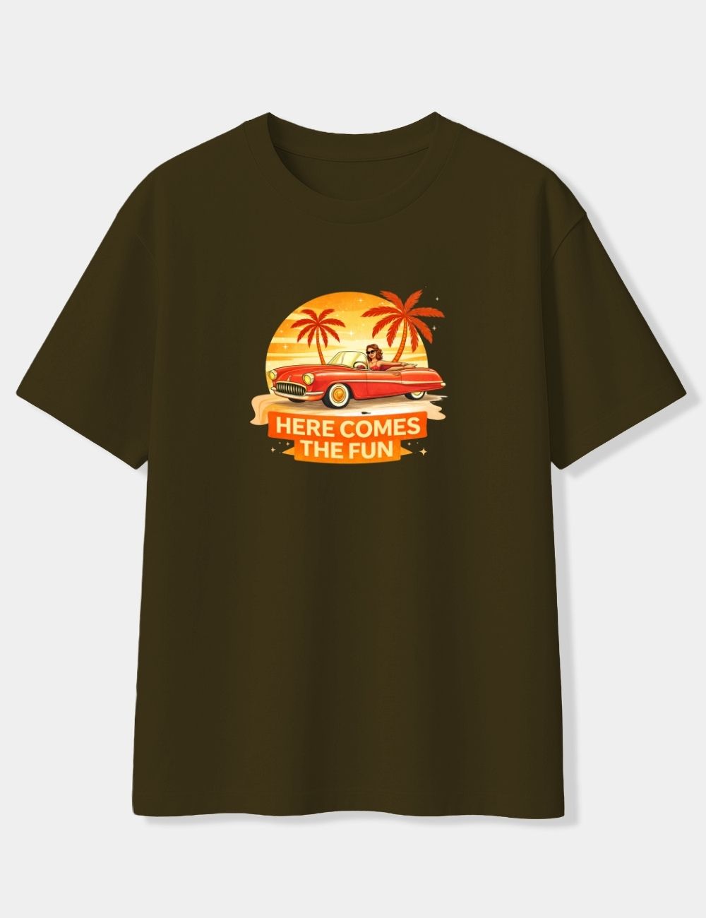 HERE COMES THE FUN OVERSIZED T-SHIRT