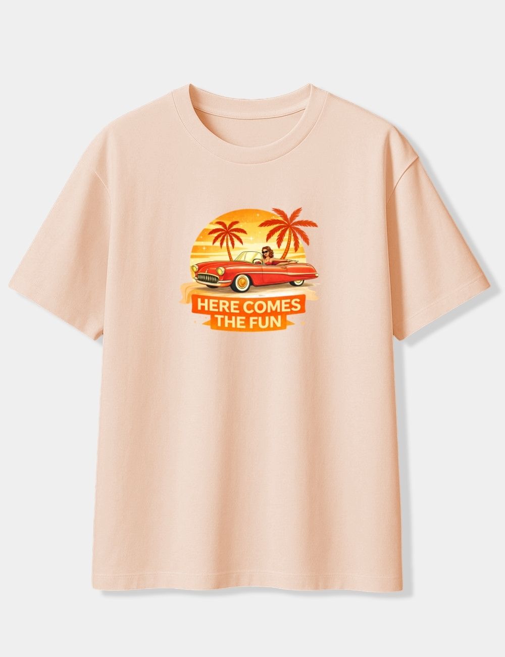 HERE COMES THE FUN OVERSIZED T-SHIRT
