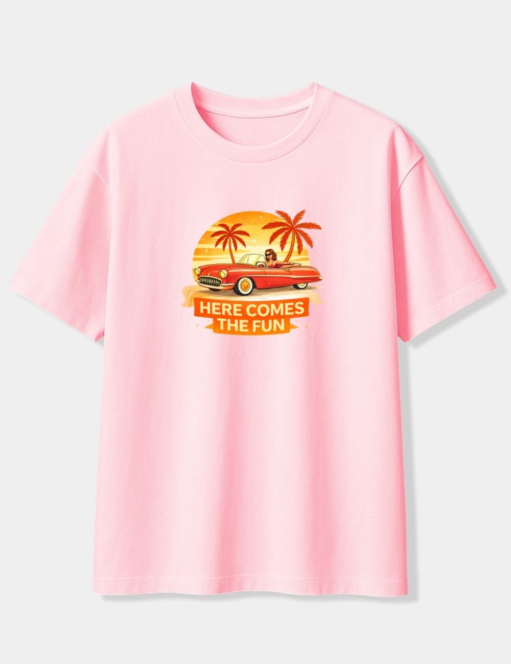 HERE COMES THE FUN OVERSIZED T-SHIRT